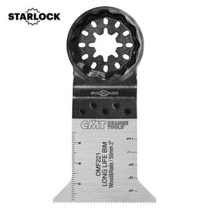 LAME OSCILLANTE CMT LONG LIFE LARGEUR 50 MM POUR BOIS ET CLOUS, FIXATION STARLOCK.