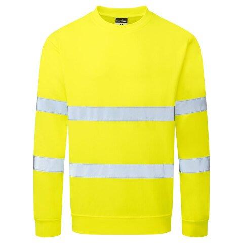 LOT DE 2 - PORTWEST ES303 ES1 ESSENTIAL SWEATSHIRT HAUTE VISIBILITÉ JAUNE - TAILLE 6XL