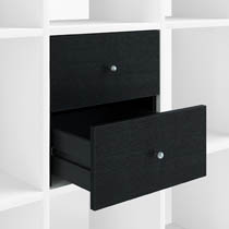 LOT DE 2 TIROIRS POUR BUREAU NOIR
