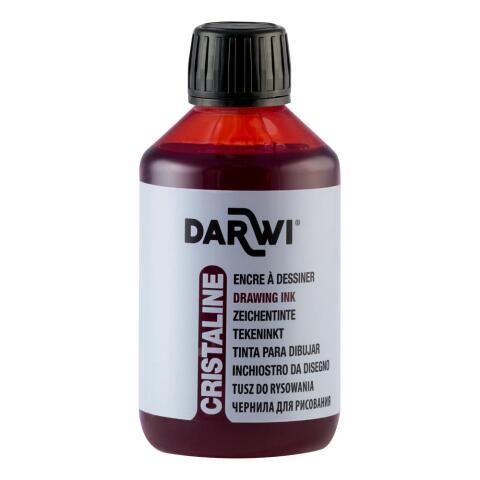 LOT DE 3 - DARWI FLACON DE 250 ML D'ENCRE À DESSINER - VERMILLON