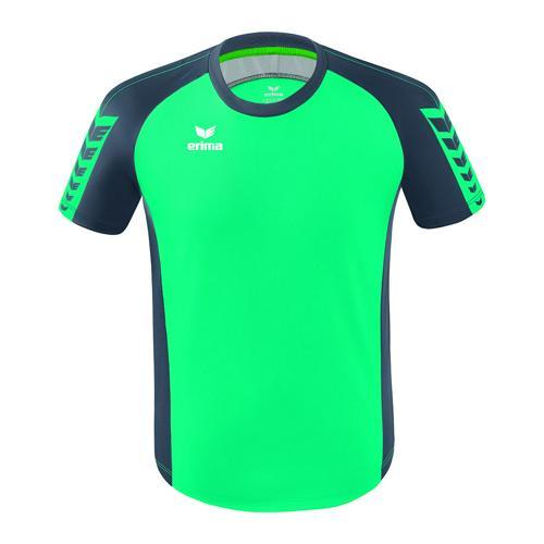 MAILLOT ERIMA SIX WINGS BLEU-VERT/GRIS