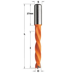 MÈCHE À PERCER CARBURE MULTIBROCHES POUR TROUS BORGNES - DIAMÈTRE 12MM - LONGUEUR TOTALE 85MM - CMT 373