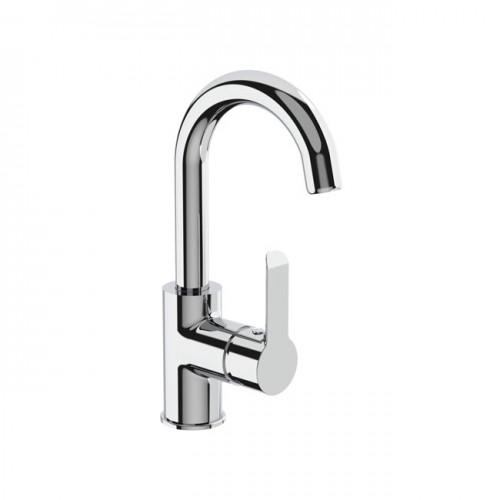 MITIGEUR LAVABO COL DE CYGNE - EN LAITON CHROMÉ - KING KRAMER