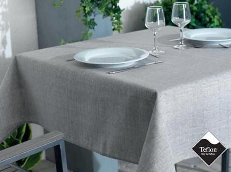 NAPPE ENDUCTION FALDA RECTANGLE TAUPE 150 X 250 CM