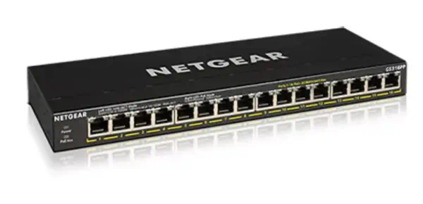 NETGEAR GS316PP Non-géré Gigabit Ethernet (10/100/1000) Connexion Ethernet, supportant l'alimentatio_0