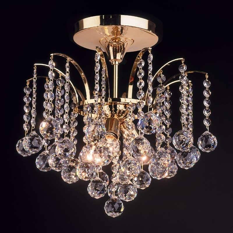 ORION PLAFONNIER LENNARDA, CRISTAL/OR 42 CM