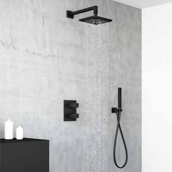 PACK DOUCHE THERMOSTATIQUE BLACKMAT QUADRI - CRISTINA ONDYNA XQD85213