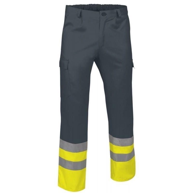 Pantalon HV en polyester multipoches - Marque Work-Tech Sélection_0