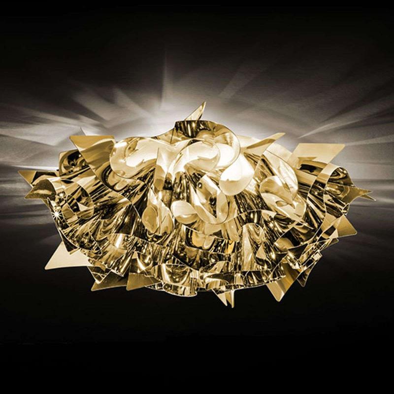 SLAMP VELI MINI PLAFONNIER DESIGNER Ø 32 CM DORÉ