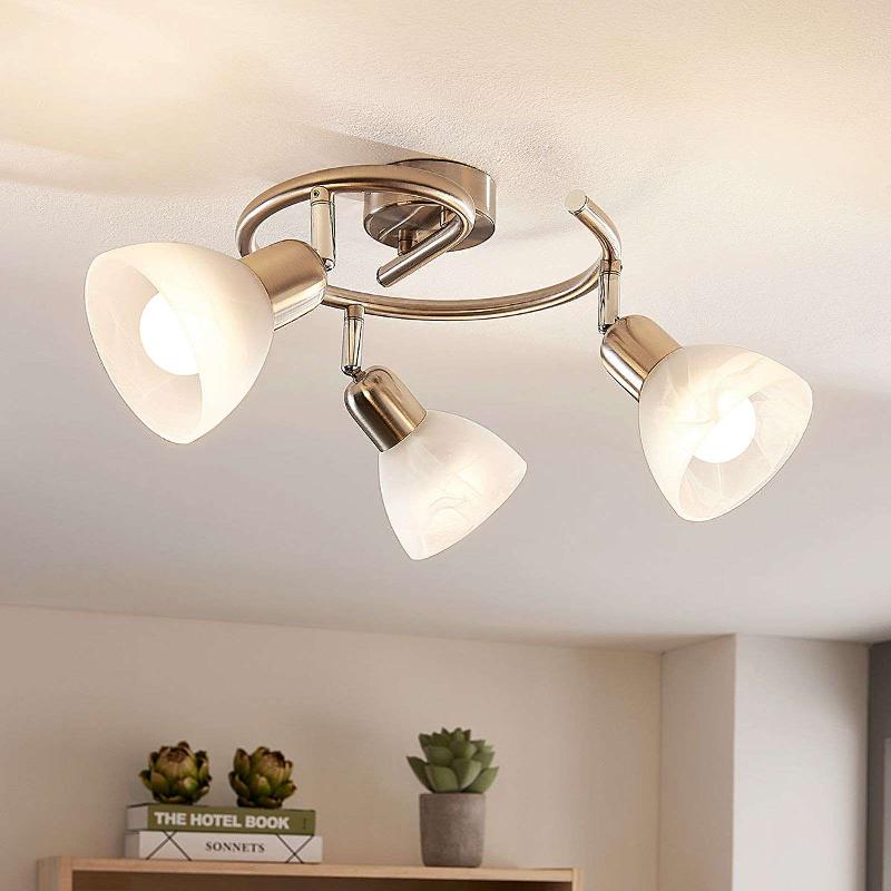 LINDBY PAULINA PLAFONNIER ROND, À 3 LAMPES