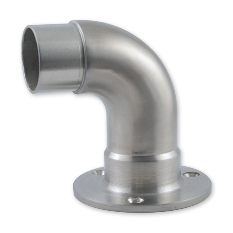 PLATINE MURALE COUDÉE INOX 316 - 42MM