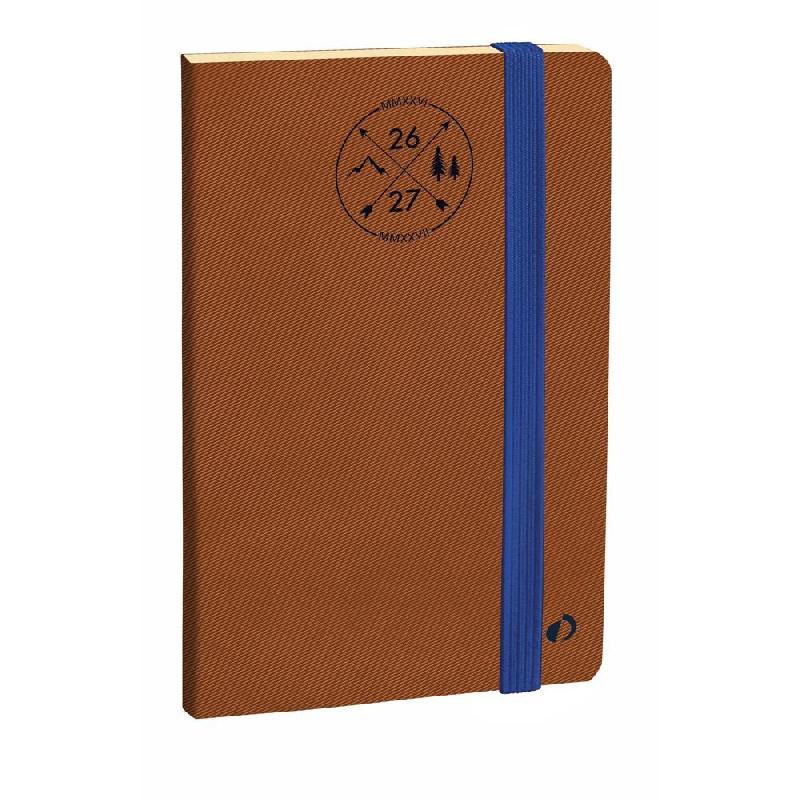 Quo Vadis - Agenda 16 mois - 2026-2027 - Horizontal 24 SD Prestige - Semainier Horizontal - Multilingue - Everest - Marron - sept à déc - 16x24 cm -_0