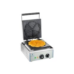 Royal Catering - Royal Catering Gaufrier Machine à Gaufres Cœur RCWM-1500-H (37x30,7x49,5cm, 1.500W, diamètre des gauffres 21 cm, minuterie jusqu'_0