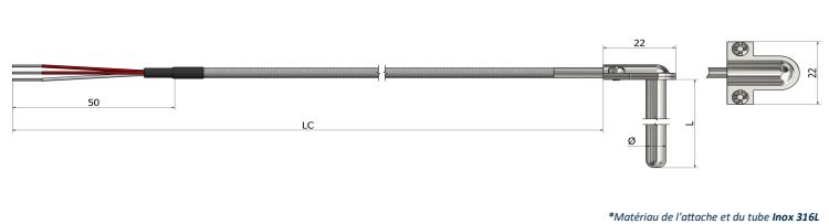 Sonde de résistivité - PS21 - Résistance de surface coudée avec attache à connecter_0