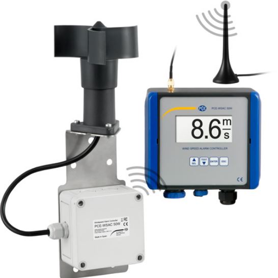 Station de surveillance du vent - alimentation secteur - capteur sans fil - PCE-WSAC 50W 230 - PCE INSTRUMENTS_0