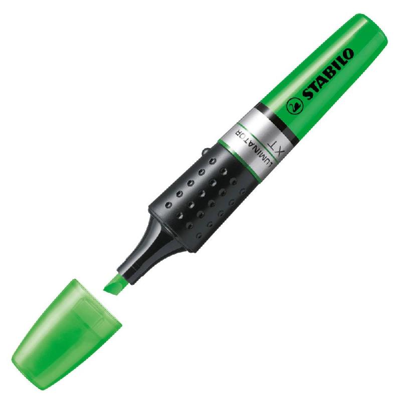 SURLIGNEUR STABILO LUMINATOR POINTE BISEAUTEE 2-5 MM - VERT