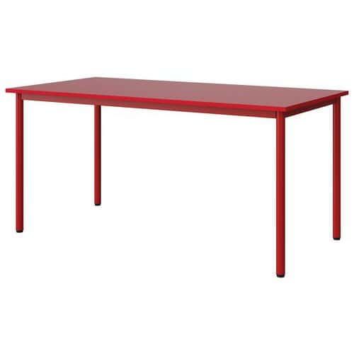 TABLE MALIBU 160X80 T6 4P STRA ABS ROUGE U321/ROUGE 3020 - MANUTAN EXPERT