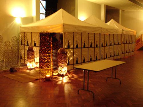 Tente caïdales marocaine - dimensions 6m x 12m - vue intérieure_0