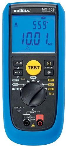 TESTEUR D'ISOLEMENT NUMÉRIQUE 50K-11GOHM, 250/500/1000V, 700VAC-DC MAX - MTXMX409