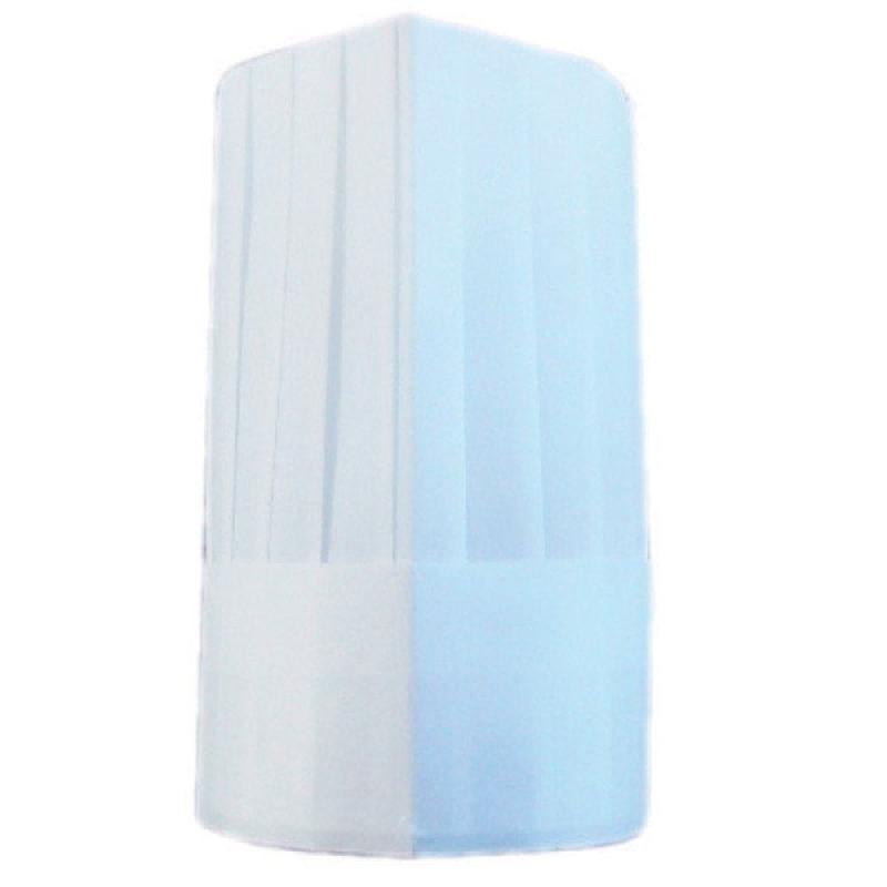 Toque ajustableclassique airlaid blanc H 26cm par 10_0