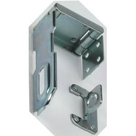 VACHETTE PORTE-CADENAS À RECOUVREMENT ACIER ZINGUE 12 CMS