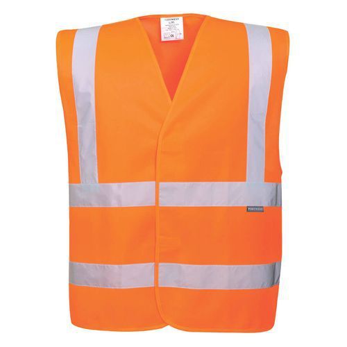 VEST ECO HAUTE VISIBILITÉ (PACK DE 10) S/M ORANGE - PORTWEST