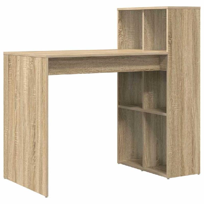 VidaXL Bureau Chêne Sonoma 108 x 55 x 103.5 cm Bois d'ingénierie Modèle Riviera Classique - 869460_0
