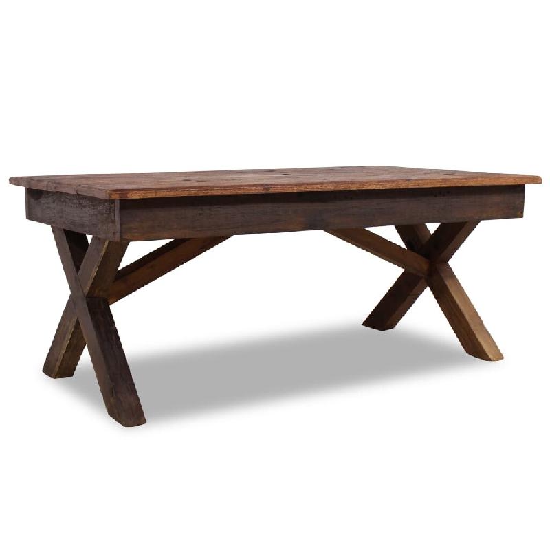 VidaXL Table basse bois de récupération mélangé 110x60x45 cm Modèle Atlas Frame Plus - 244492_0