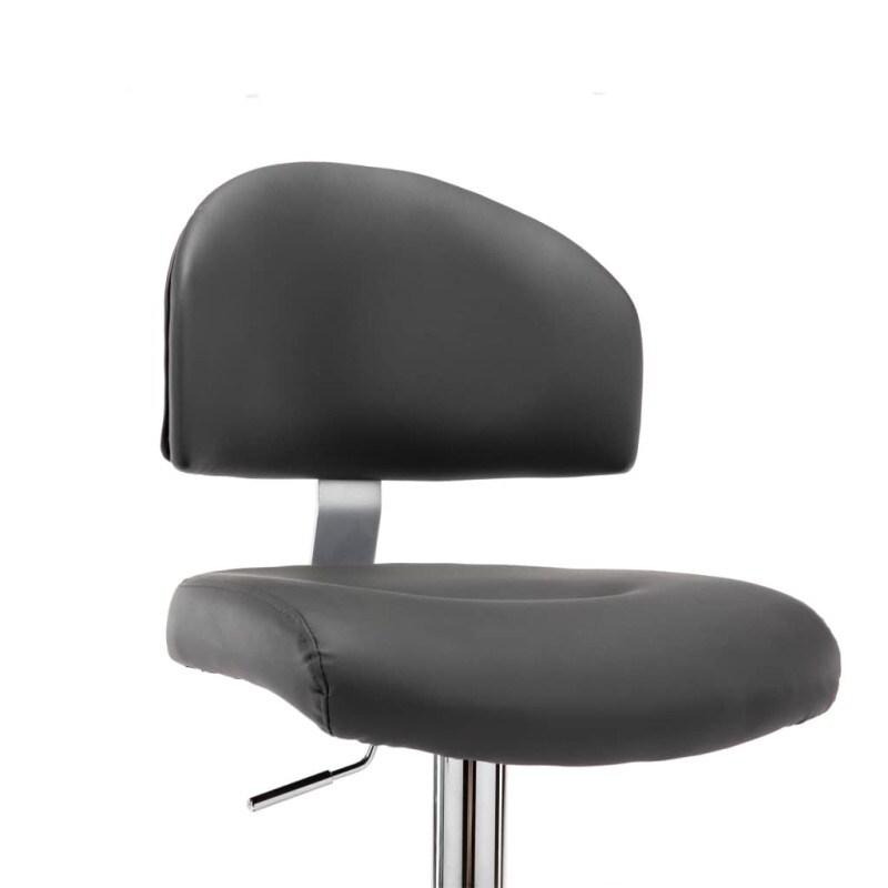 VidaXL Tabouret De Bar Gris Similicuir - gris 249649_0