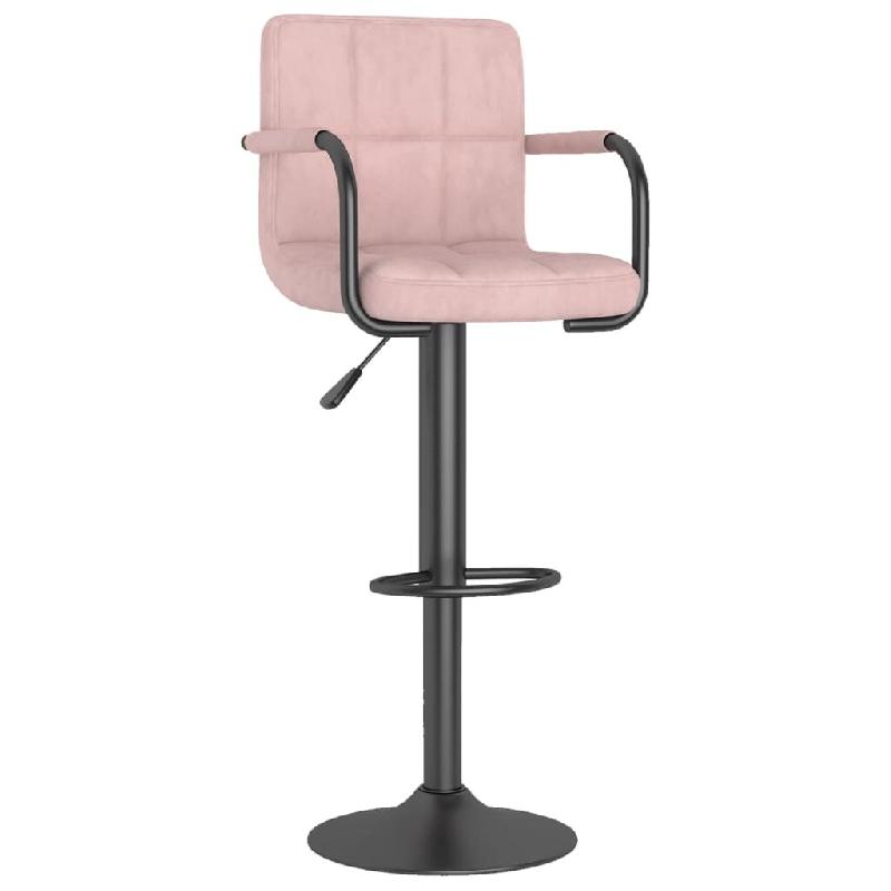 VidaXL Tabouret de bar Rose Velours Modèle Aero Panorama Horizon - rose 334653_0