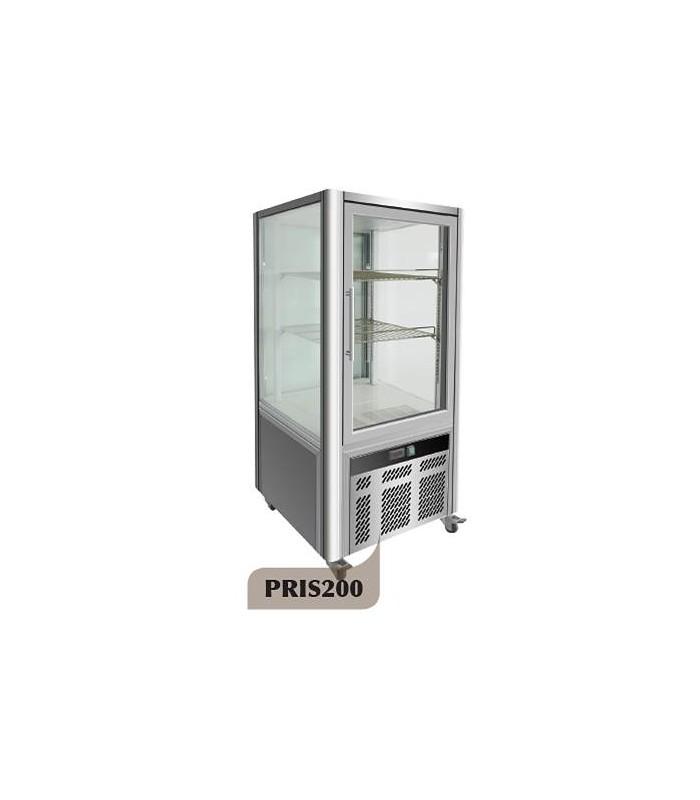 Vitrines réfrigérées Prisma - 4 faces vitrées - Froid ventilé - Gaz R600a - Éclairage LED_0