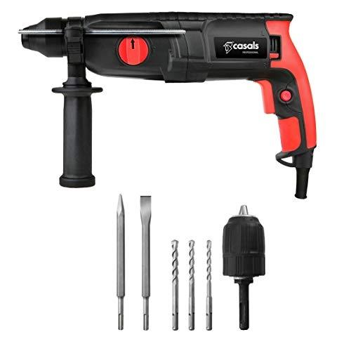 CASALS C09051000 - Marteau piqueur léger professionnel 800W - 2,8J d'énergie à impact - Capacité béton 26 mm_0