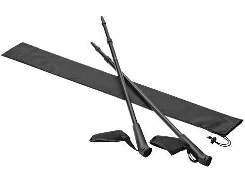 Bâtons de marche nordique télescopiques en aluminium avec pochette Nitra - 10003600_0