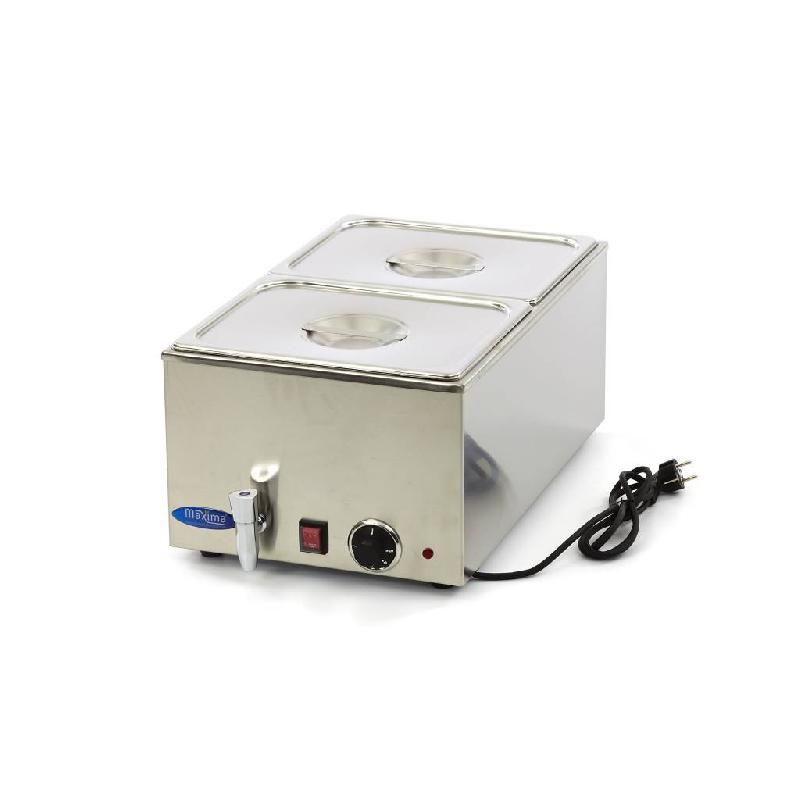 Bain Marie, robinet 2 x 1/2 GN, set électrique, Maxima 09300010_0