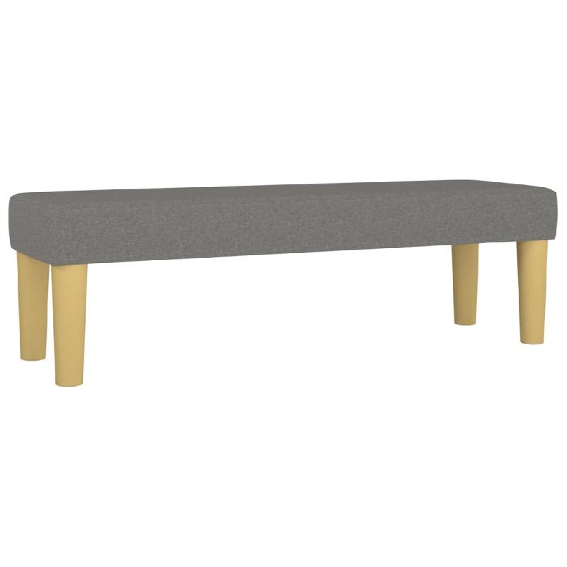 BANC BANQUETTE 100 X 30 X 30 CM TISSU GRIS FONCÉ 02_0010549_0