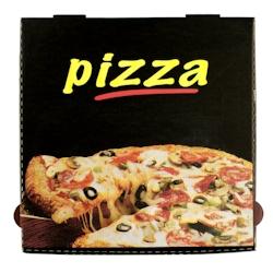 Boîte à Pizza Black Box - Carton - 31 x 31 x 3,5 cm - par 100 - noir en carton 3760394090588_0
