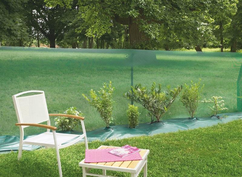 Brise-vue vert Windanet - 1,5 x 30 m en HDPE avec traitement anti-UV et mailles 4x4 mm_0