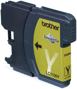 Brother LC-1100Y Yellow Ink Cartridge Blister Pack cartouche d'encre Original Jaune_0