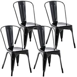 lot de 4 chaises empilables