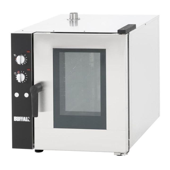 Four à convection + humidificateur 5x GN 1/1 professionnel Buffalo - Inox, 9 200W, 400V - TRI_0