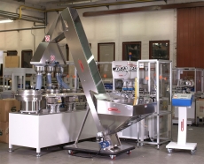 Machine de tampographie cintre ronde - automatique - 3 couleurs - productivité 30.000 pièces/heure_0