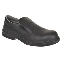 Portwest - Chaussures de sécurité basses type mocassin S2 - Industrie agroalimentaire Noir Taille 34 - 34 noir matière synthétique 5036108252343_0