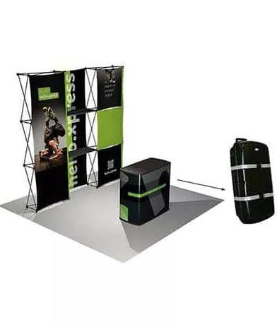Stand d'exposition tout-en-un avec valise comptoir et 2 structures Xpressions 3x1 - Hello.Xpress_0