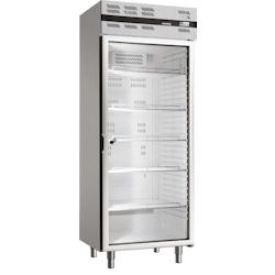A.C.L - Armoire réfrigérée positive 1 porte vitrée 535 L - Finition Laquée blanche - inox MM203736_0