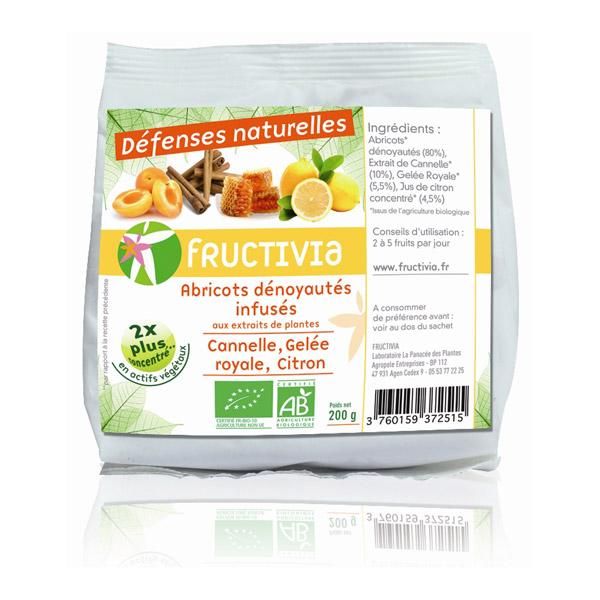 FRUCTIVIA ABRICOTS DÉFENSES NATURELLES BIO 100G FRUITS SECS BIO