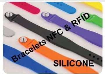 Bracelet RFID NFC - Tag NFC et porte-clé pour authentification et accès_0