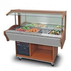 Buffet Réfrigéré Self Service Mural Professionnel   4 bacs GN 1/1          Granite370 2200x900x1370mm FURNOTEL - 0645760765785_0