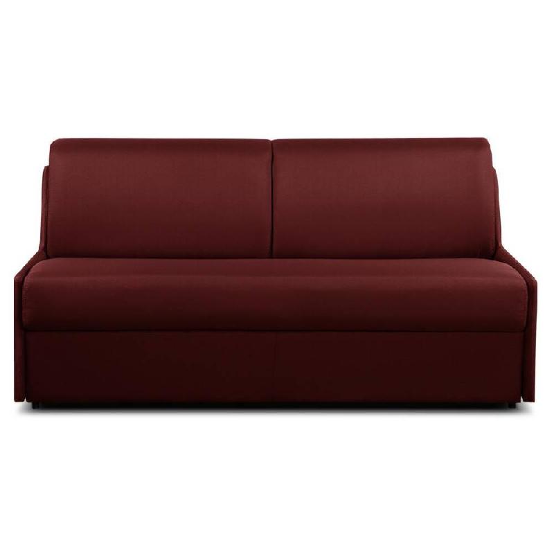 CANAPÉ CONVERTIBLE MONACO MATELAS MÉMORY  20CM EXPRESS  LATTES 120CM MICROFIBRE BORDEAUX_0