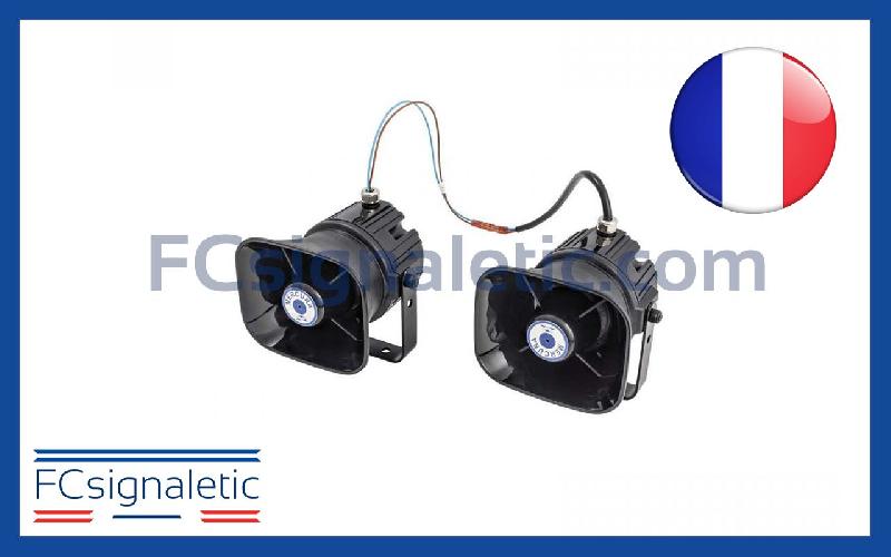 Combiné haut-parleur et sirène duo mp5 12v multitonalités police, gendarmerie, sna, hilo standby mercura - référence 26905-00_0