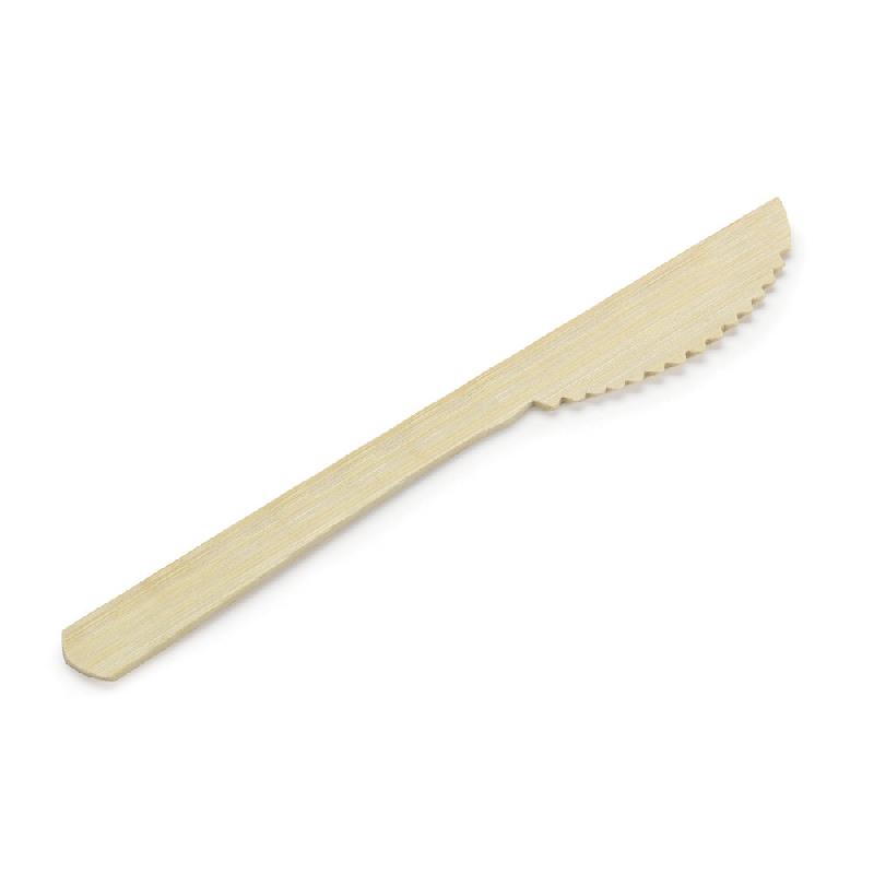 Couteau en bambou L. 17 cm - Lot de 50_0
